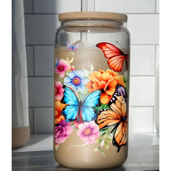 Butterfly UV DTF Tumbler Wrap Sticker – Waterproof Transfer Sheet One Sheet - Picture 5 of 5